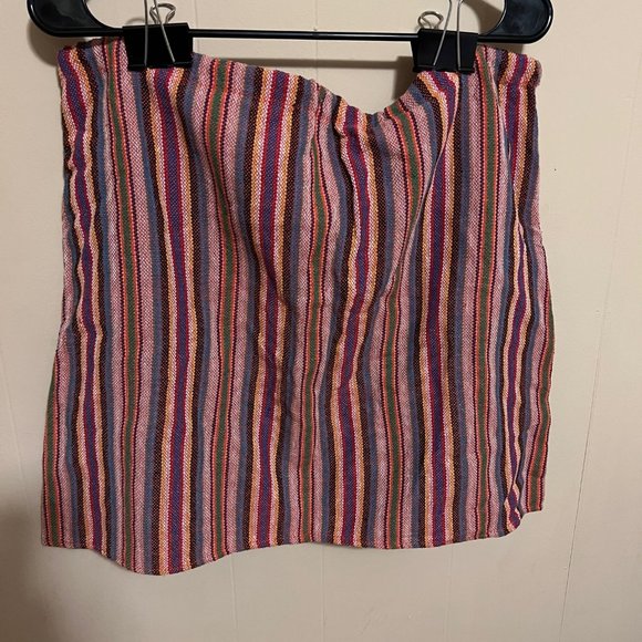 Colorful woven skirt with pockets - Picture 2 of 5